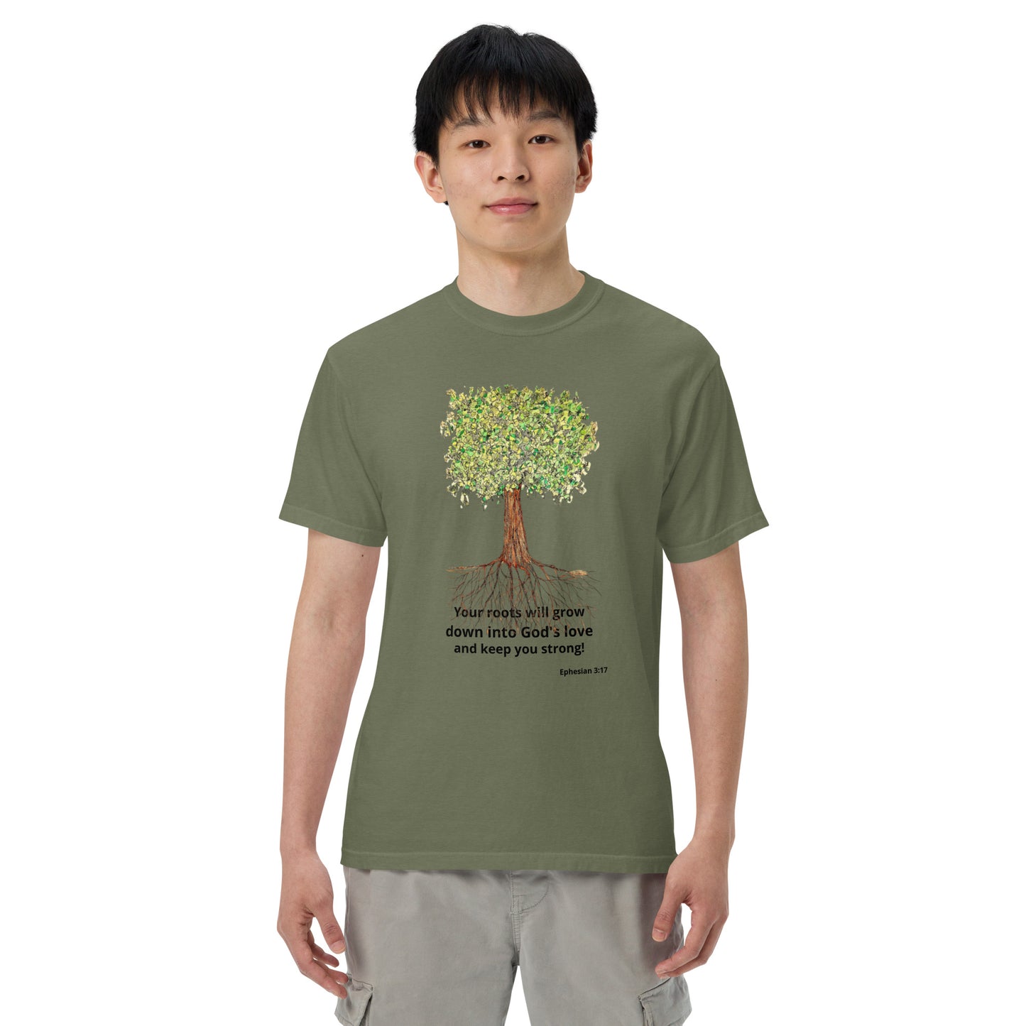 God Said- " Your Roots Grow" Unisex garment-dyed heavyweight t-shirt