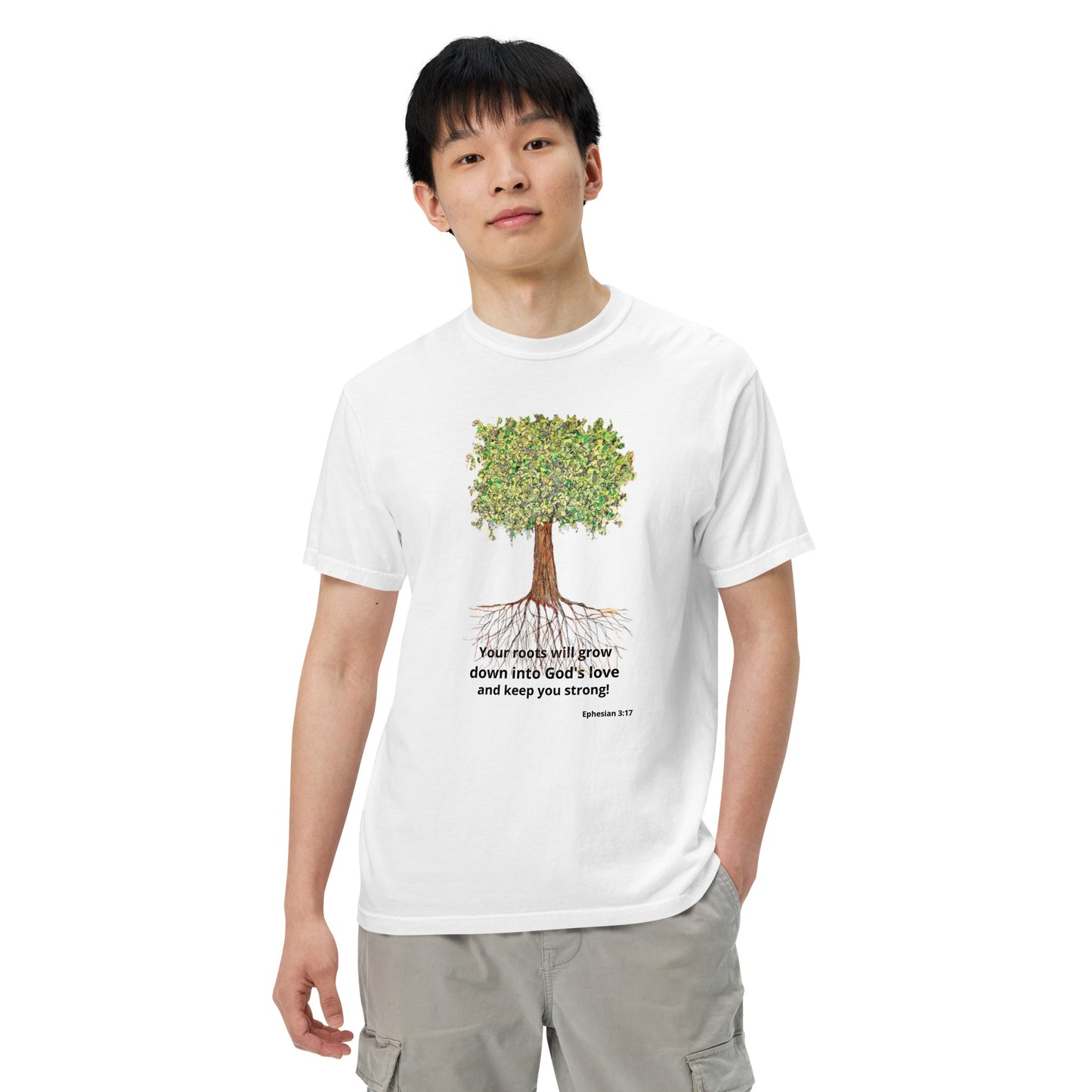 God Said- " Your Roots Grow" Unisex garment-dyed heavyweight t-shirt