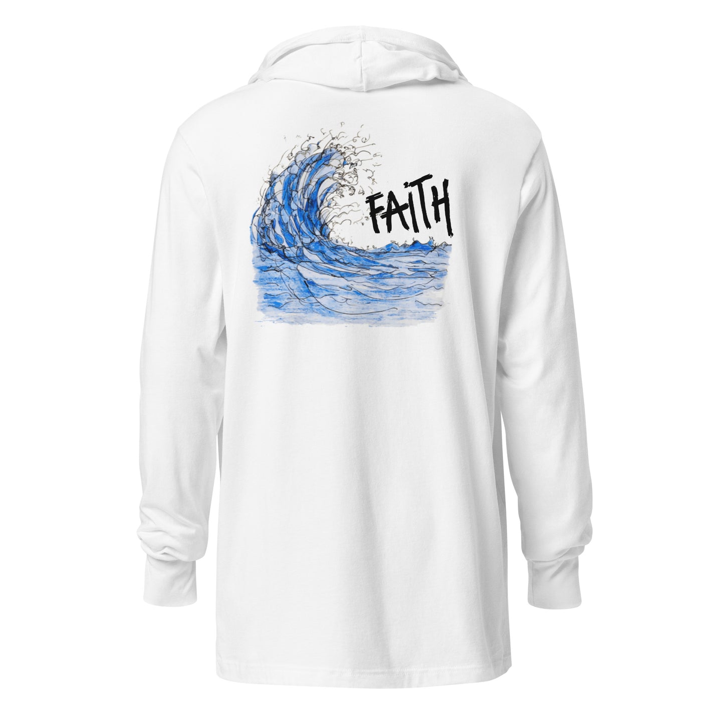 God Said "Faith" Hooded long-sleeve tee
