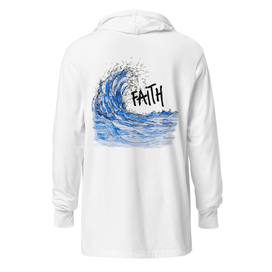 God Said "Faith" Hooded long-sleeve tee