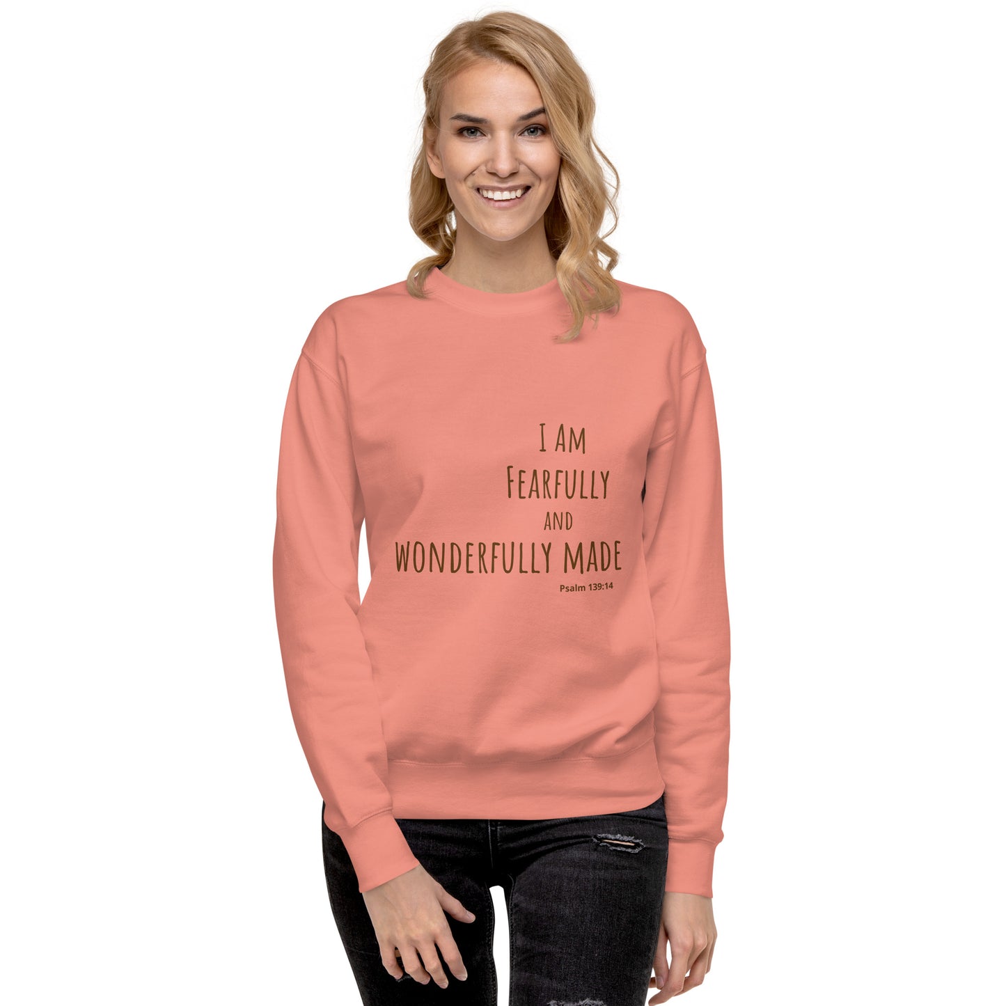 God Said - "Fearfully and Wonderfully Made" Unisex Premium Sweatshirt
