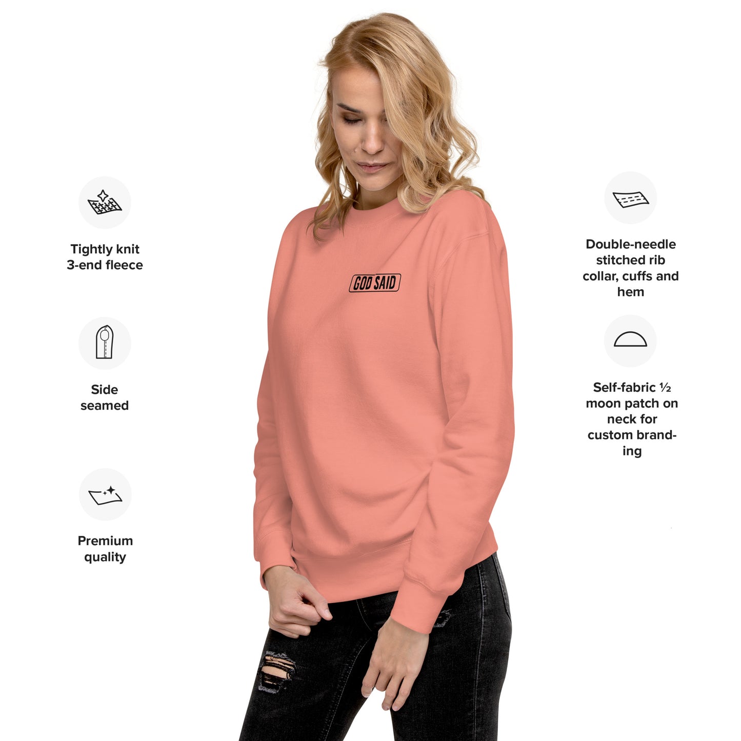 God Said - Praise the Lord Unisex Premium Sweatshirt