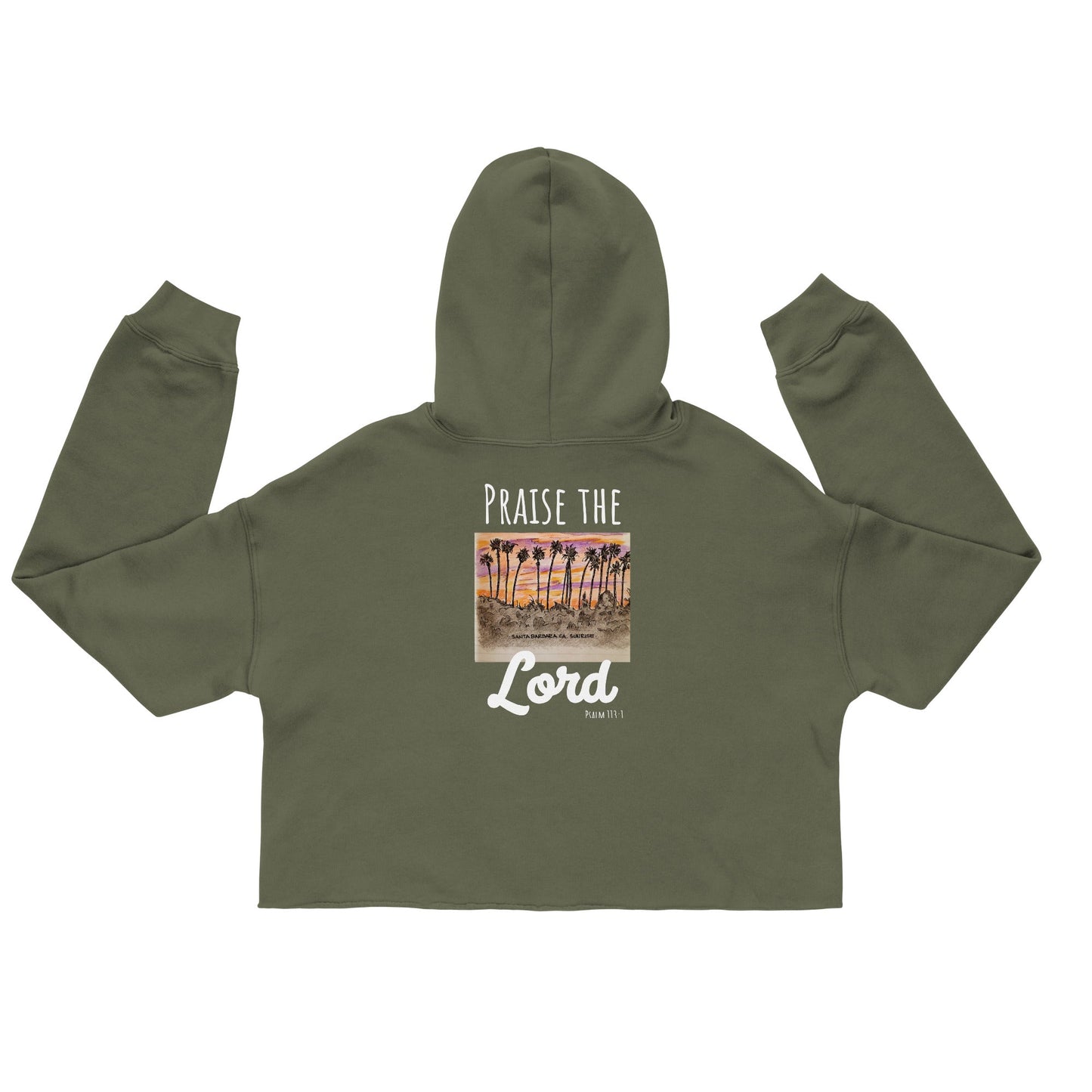 Copy of God Said "Praise the Lord" Crop Hoodie