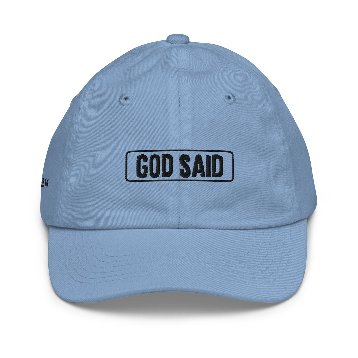 God Said "Wonderfully Made" Youth baseball cap