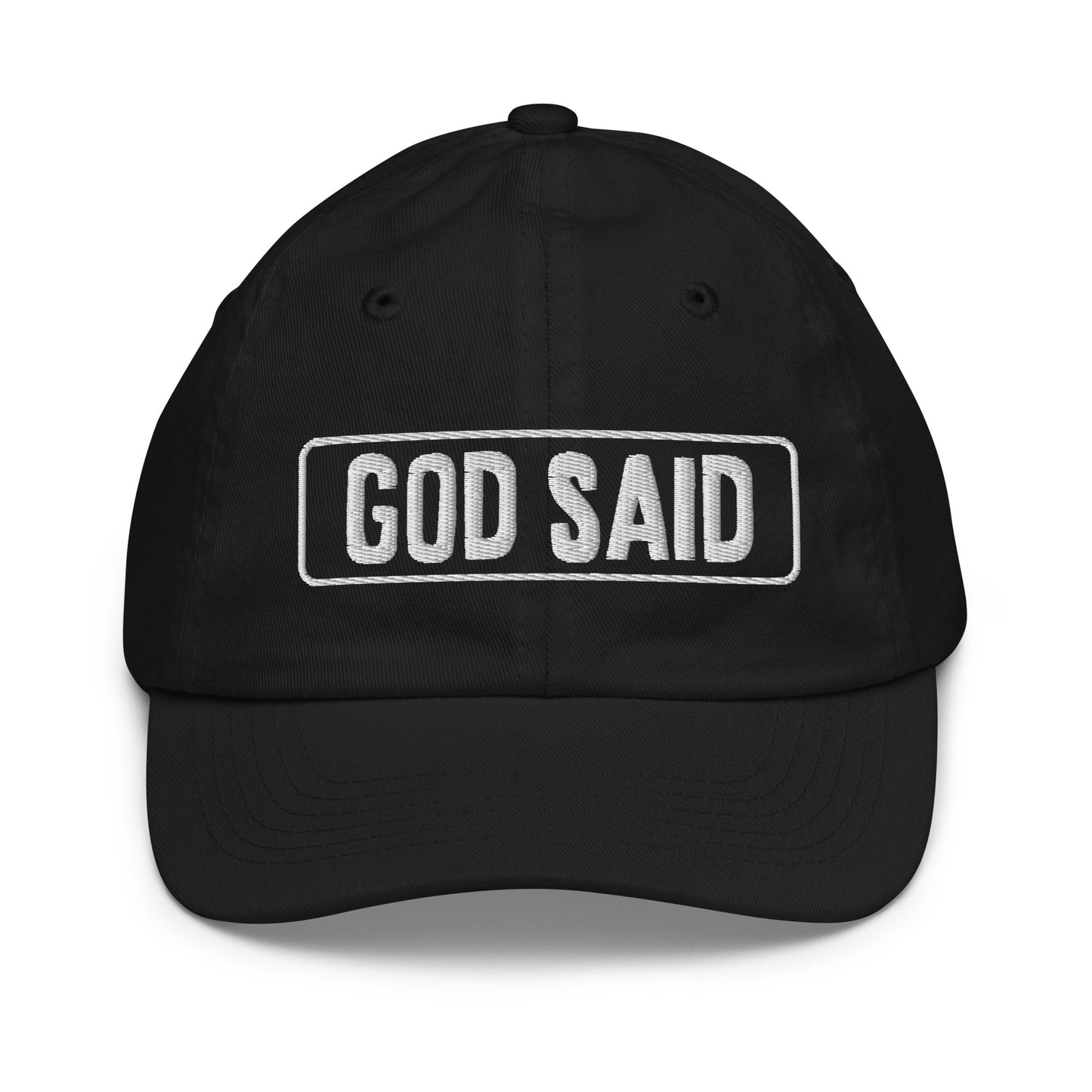 God Said "Wonderfully Made" Youth baseball cap