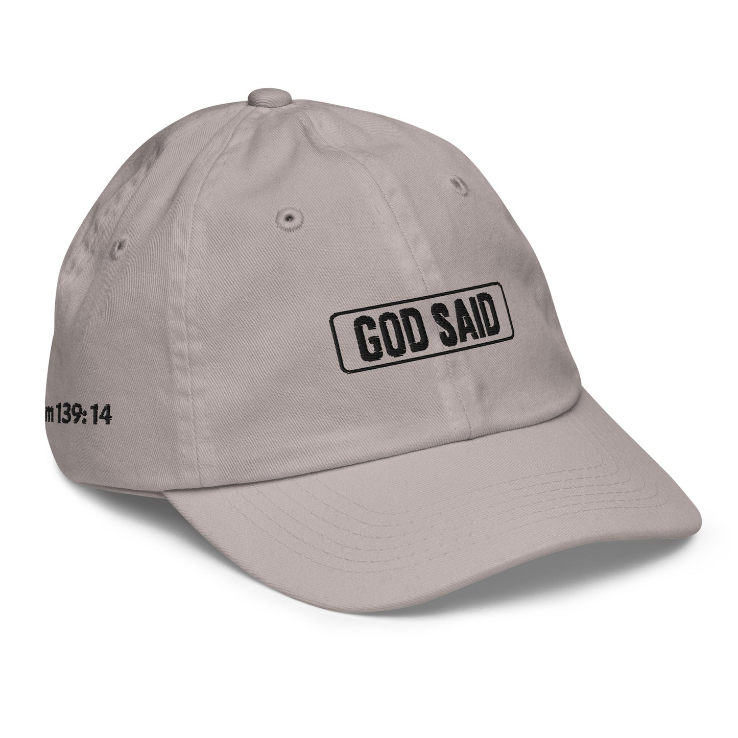 God Said "Wonderfully Made" Youth baseball cap