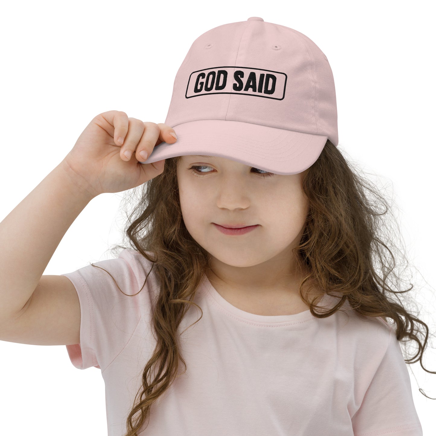 God Said "You are Cherished" youth hat