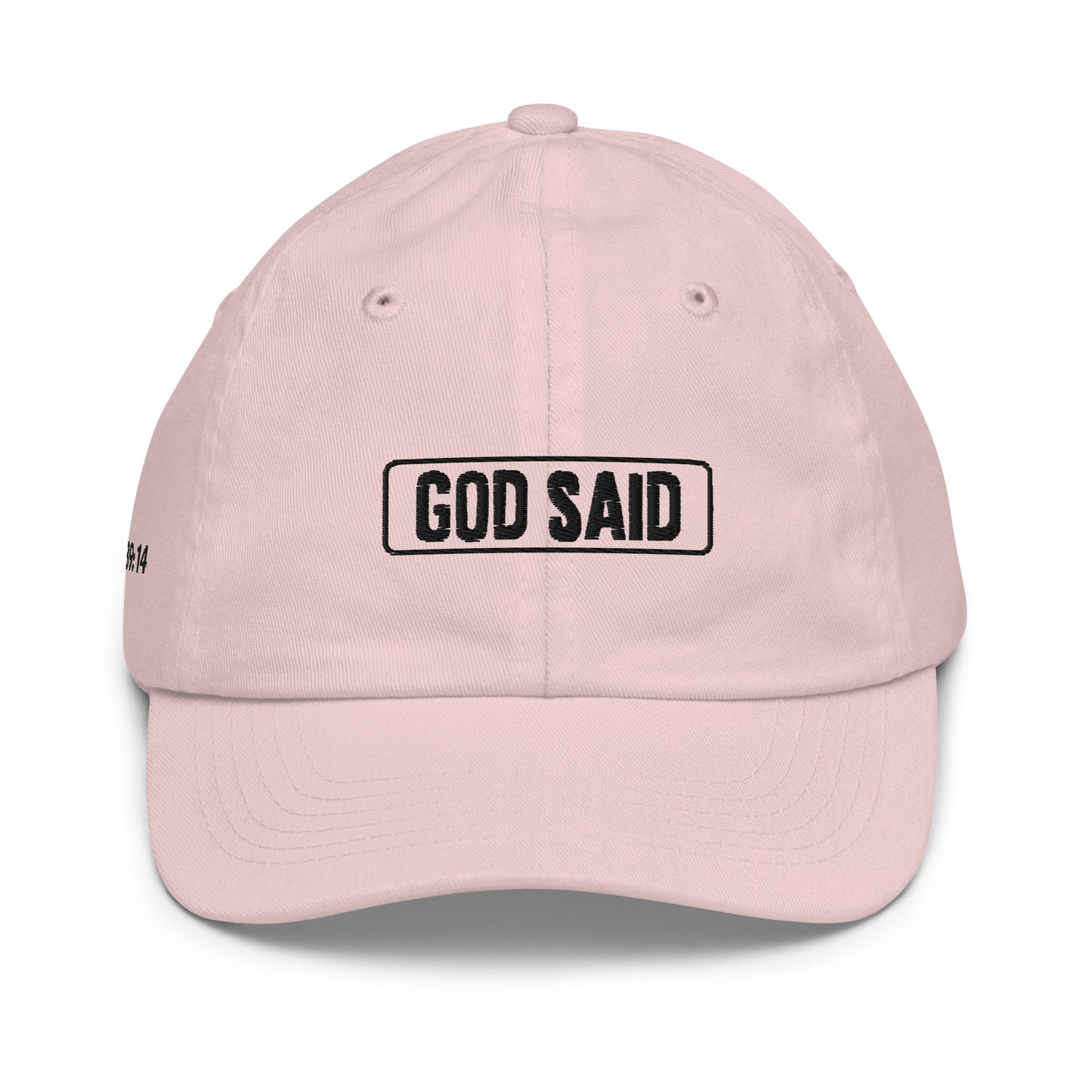 God Said "Wonderfully Made" Youth baseball cap
