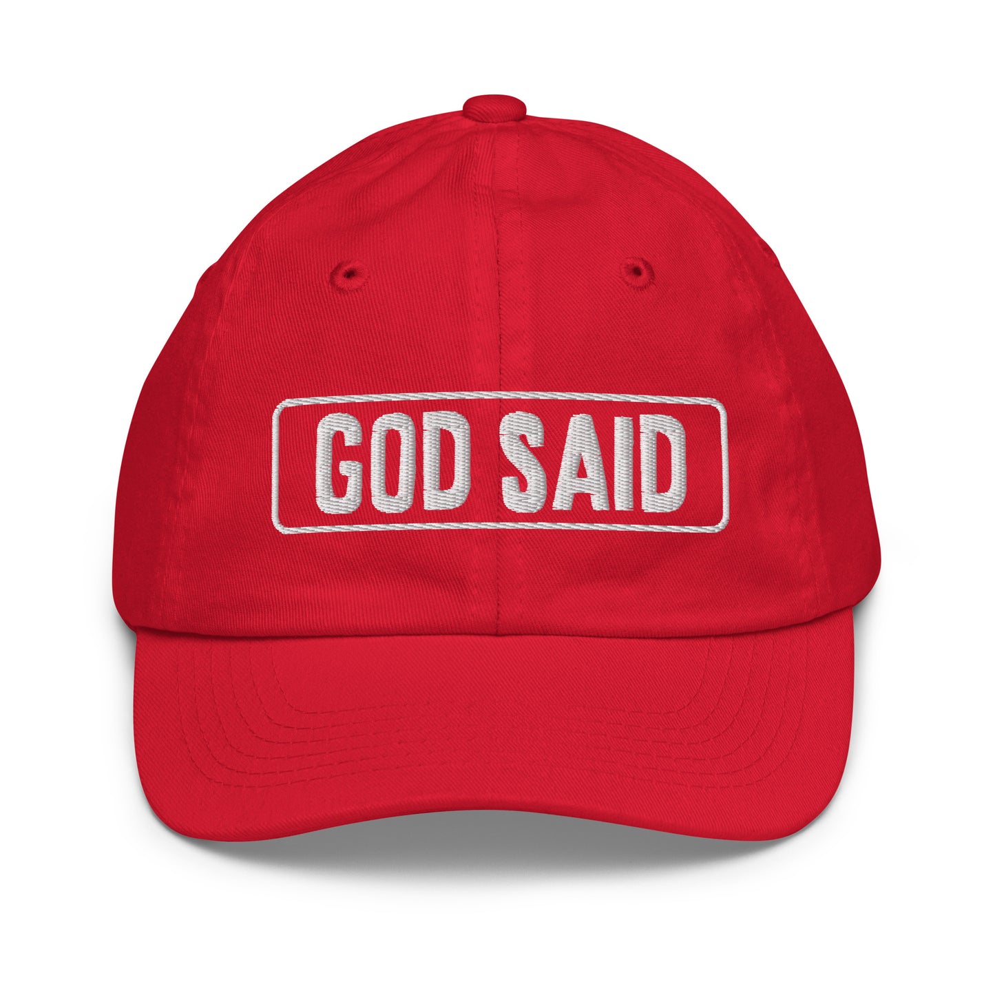 God Said "Wonderfully Made" Youth baseball cap