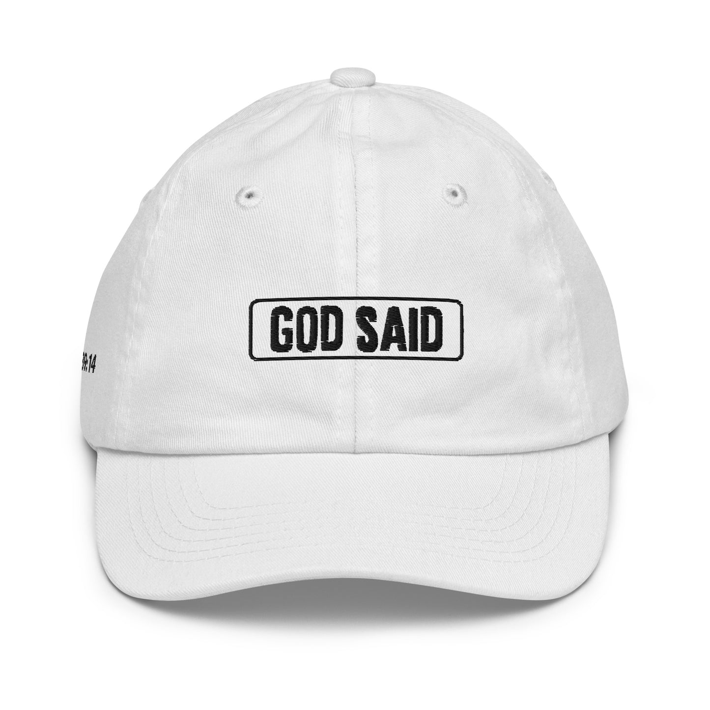 God Said "Wonderfully Made" Youth baseball cap