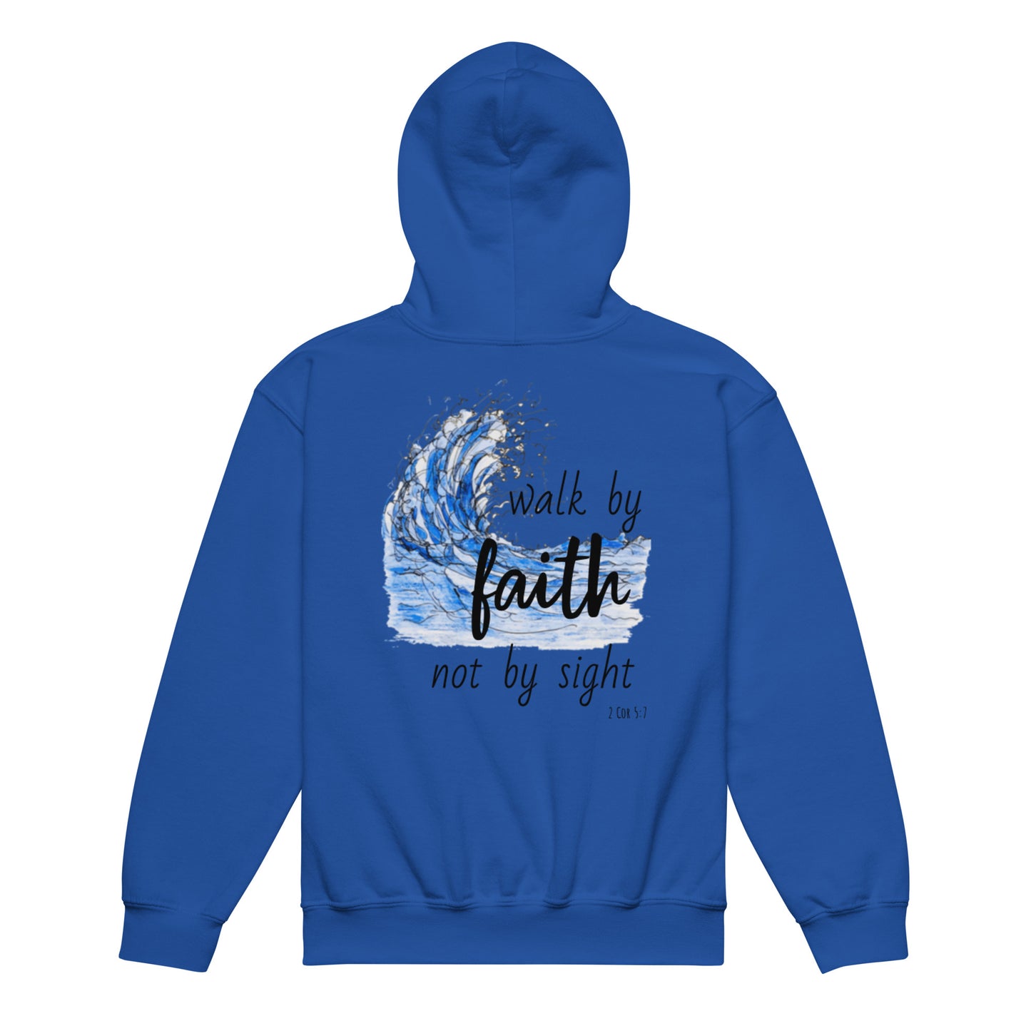 God Said "Walk by Faith" Youth heavy blend hoodie