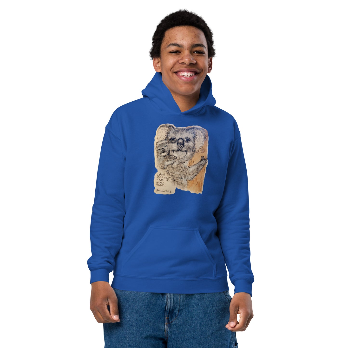 God Said - "Koala Harper" Youth heavy blend hoodie