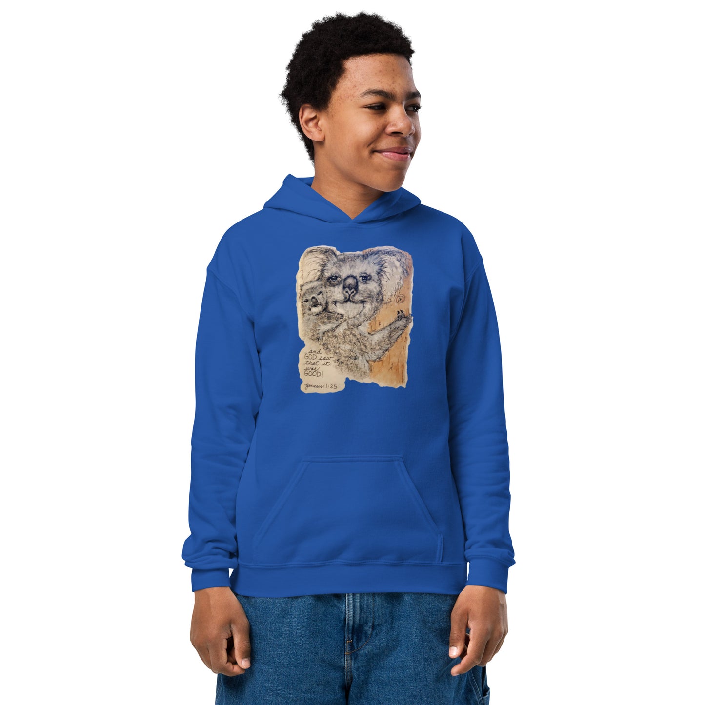 God Said - "Koala Harper" Youth heavy blend hoodie