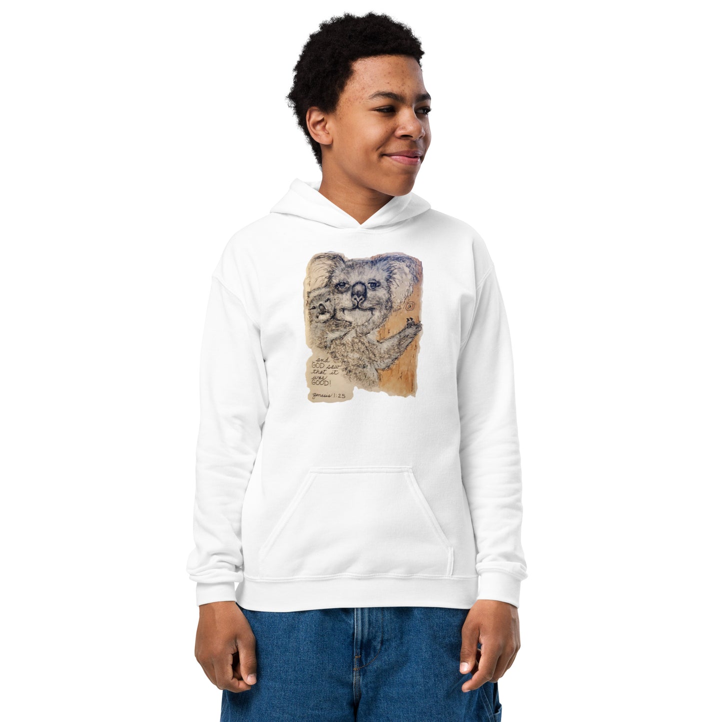 God Said - "Koala Harper" Youth heavy blend hoodie