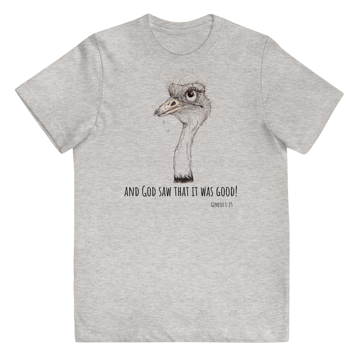 God Said "Ostrich" Youth jersey t-shirt