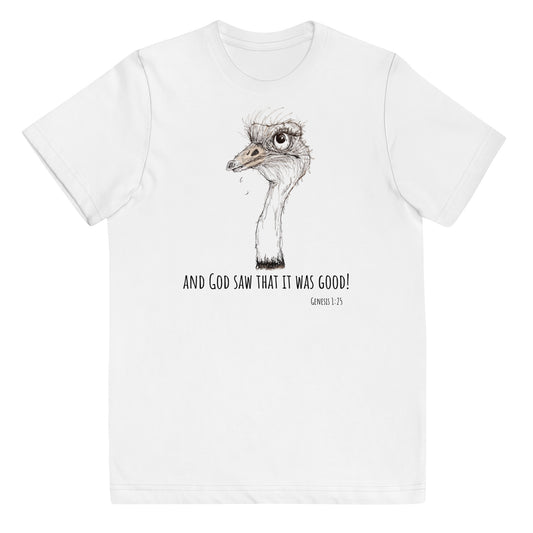 God Said "Ostrich" Youth jersey t-shirt