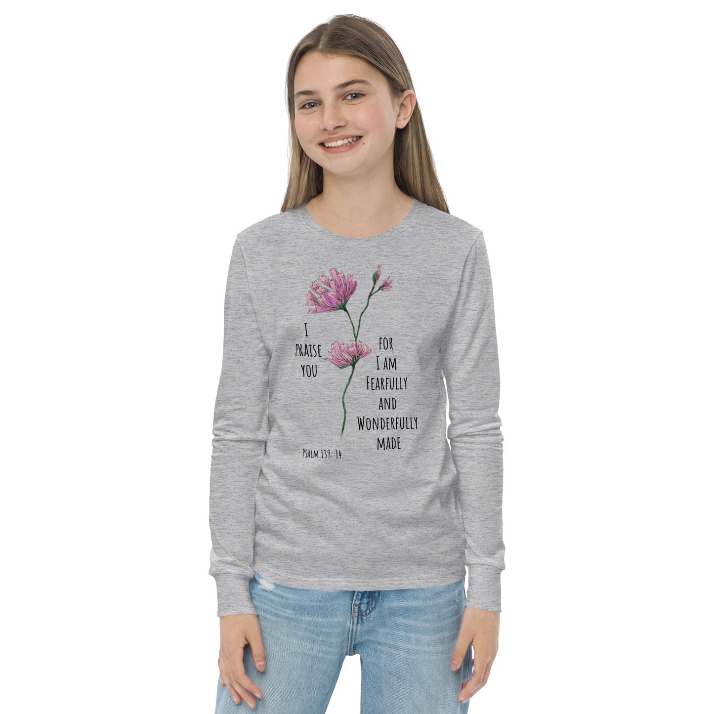 Fearfully and Wonderfully made- Youth long sleeve tee
