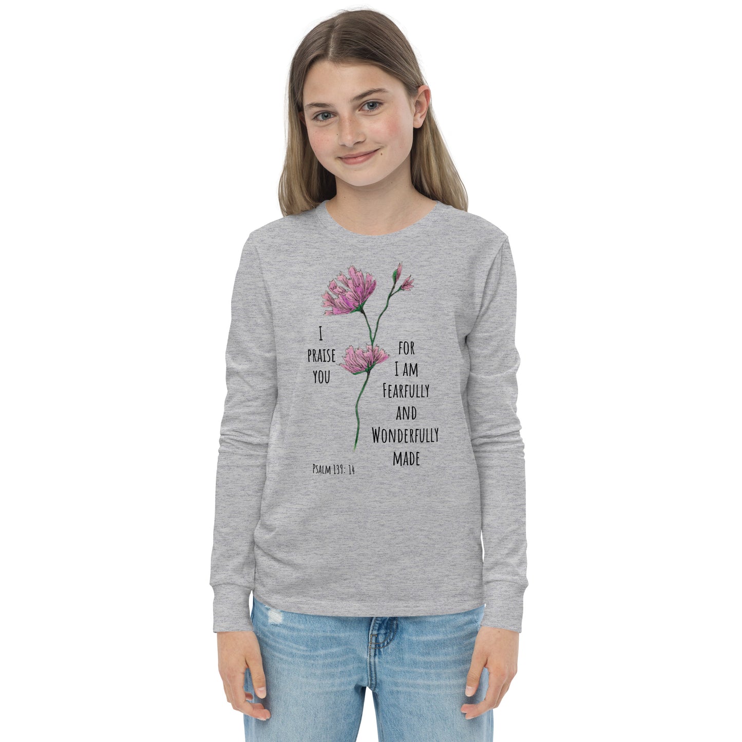 Fearfully and Wonderfully made- Youth long sleeve tee