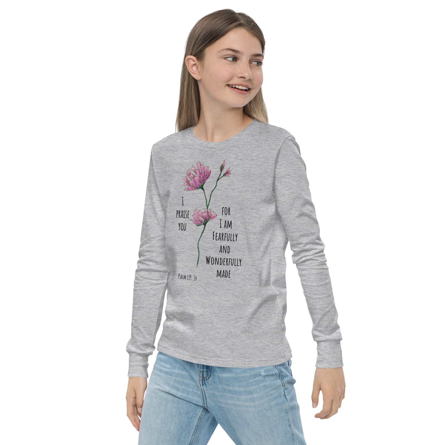 Fearfully and Wonderfully made- Youth long sleeve tee
