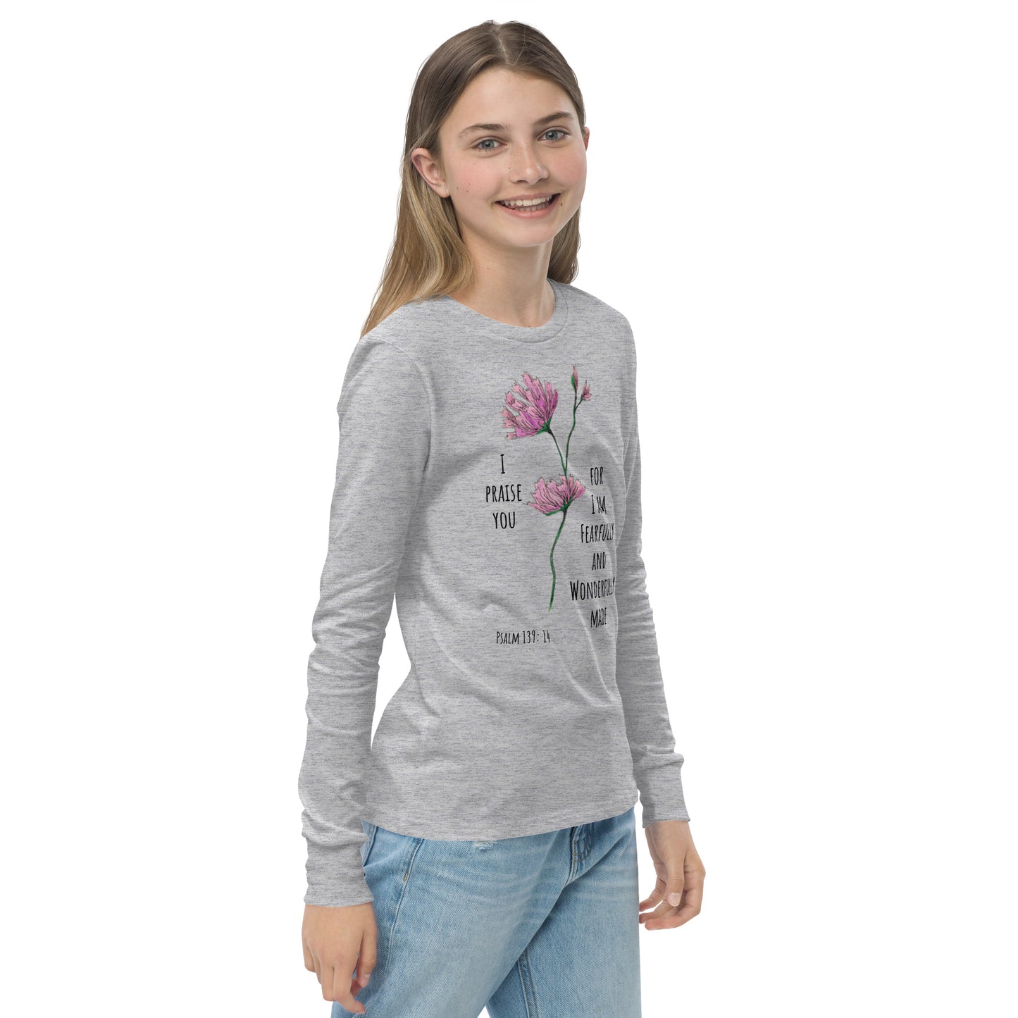 Fearfully and Wonderfully made- Youth long sleeve tee