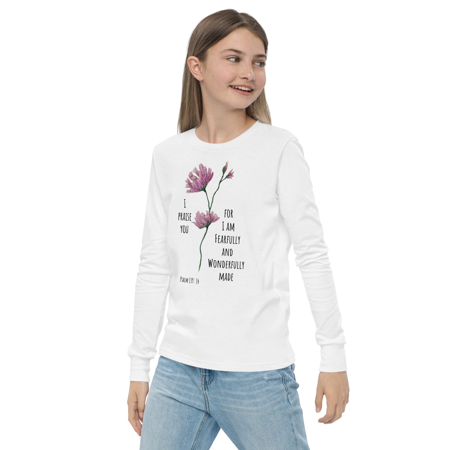 Fearfully and Wonderfully made- Youth long sleeve tee