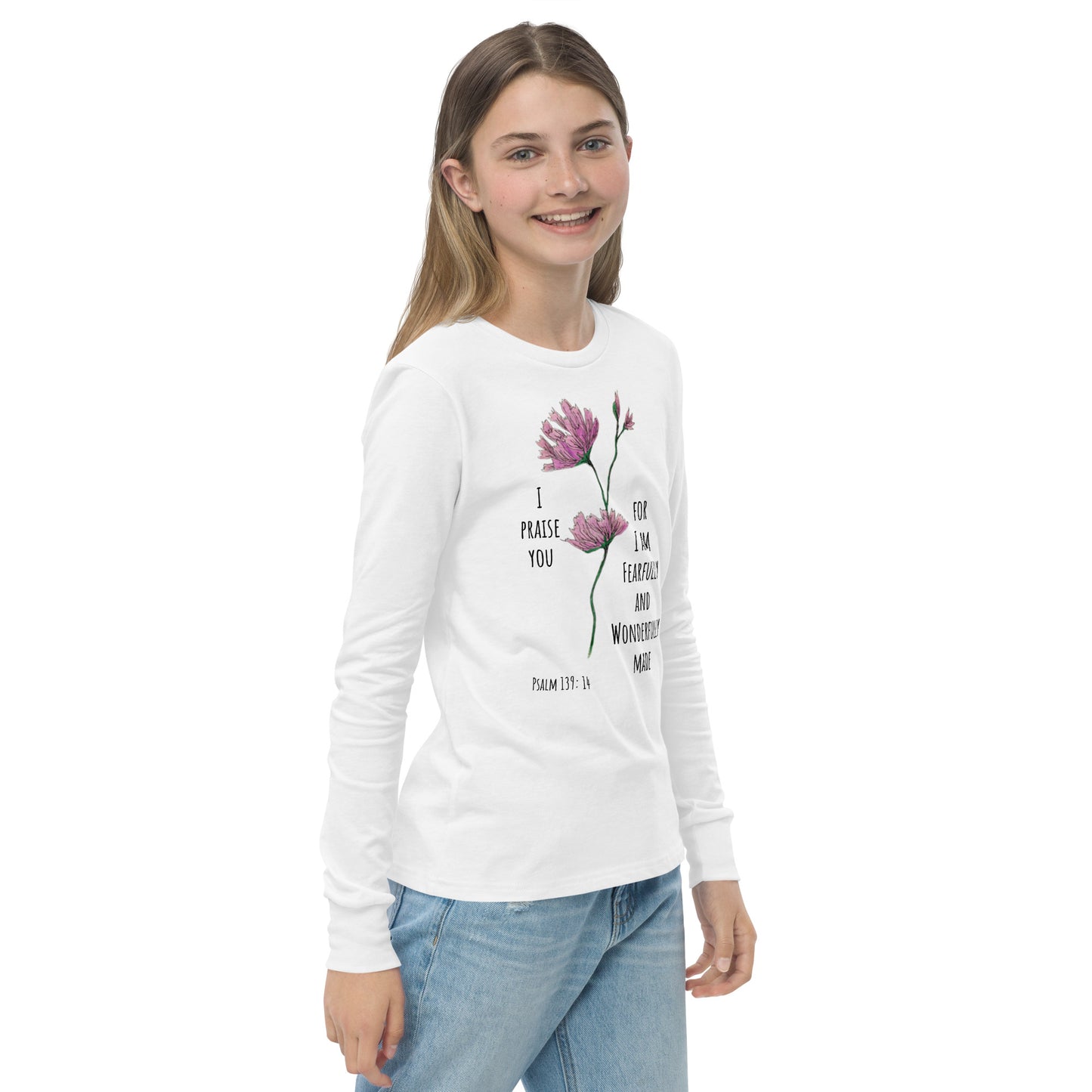 Fearfully and Wonderfully made- Youth long sleeve tee