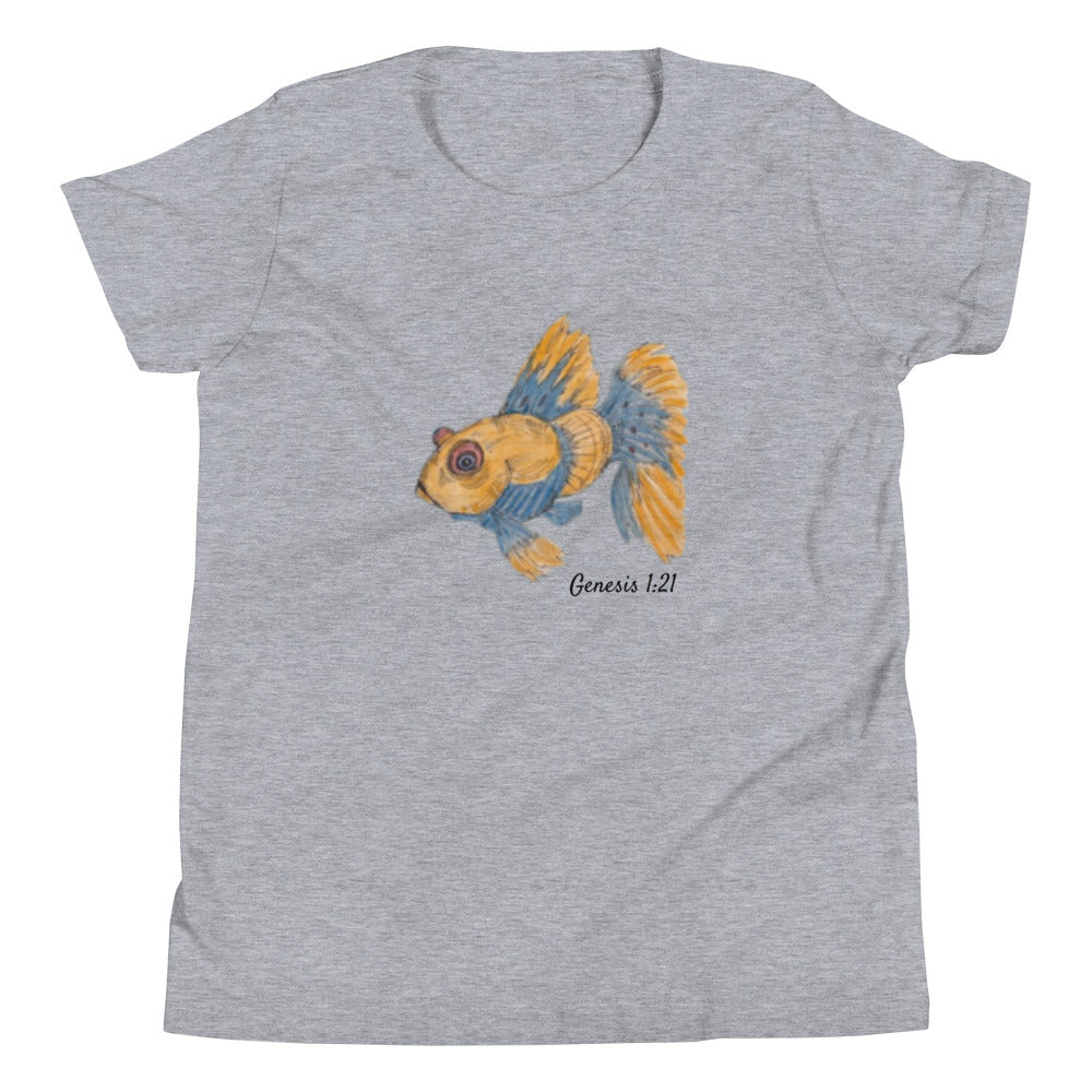 God Said "Goldfish" Youth Short Sleeve T-Shirt