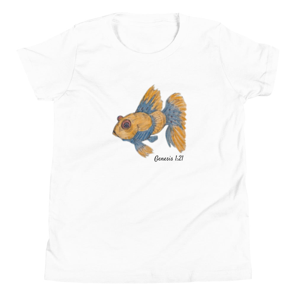 God Said "Goldfish" Youth Short Sleeve T-Shirt