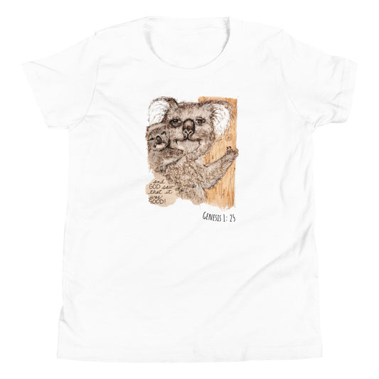 God Said Genesis Collection  "Koala"- Youth Short Sleeve T-Shirt